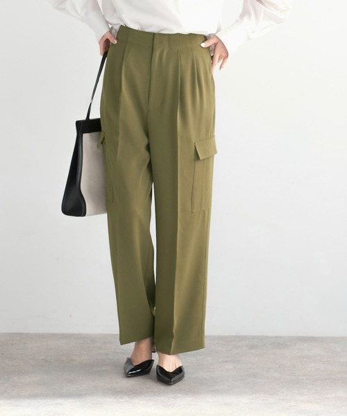 URBAN RESEARCH ROSSO WOMEN（アーバンリサーチ　ロッソ）の「センタープレスカーゴパンツ（その他パンツ・レディース・アイボリー/カーキ・FREE）」の16枚目の写真