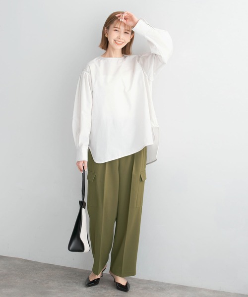 URBAN RESEARCH ROSSO WOMEN（アーバンリサーチ　ロッソ）の「センタープレスカーゴパンツ（その他パンツ・レディース・アイボリー/カーキ・FREE）」の20枚目の写真