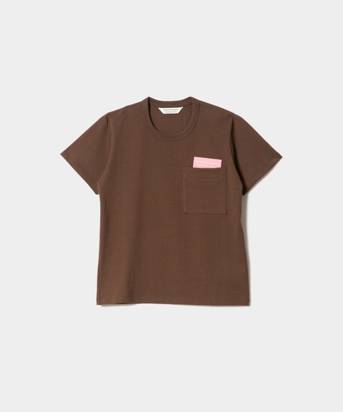 beautiful people(ビューティフルピープル)の「suvin compact jerseybig QOLtag T-shirt(Tシャツ/カットソー・レディース・オフホワイト/コーラル/ブラウン・X-LARGE/X-SMALL/MEDIUM)」の5枚目の写真