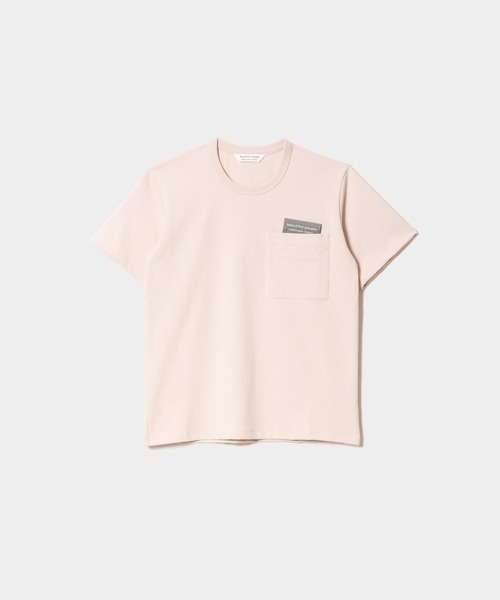 beautiful people(ビューティフルピープル)の「suvin compact jerseybig QOLtag T-shirt(Tシャツ/カットソー・レディース・オフホワイト/コーラル/ブラウン・X-LARGE/X-SMALL/MEDIUM)」の7枚目の写真
