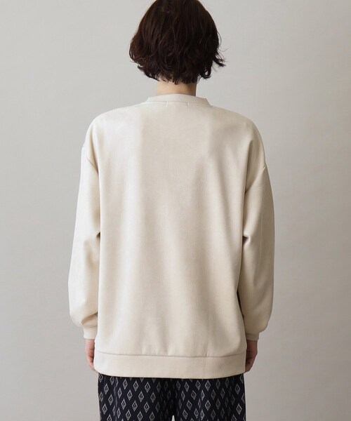 THE SHOP TK (ザ ショップ ティーケー )の「◆【ネックレスセットアイテム】フェイクスウェードパネルプルオーバー(Tシャツ/カットソー・メンズ・ライトブルー/アイボリー/スミクロ・02/03/04)」の18枚目の写真