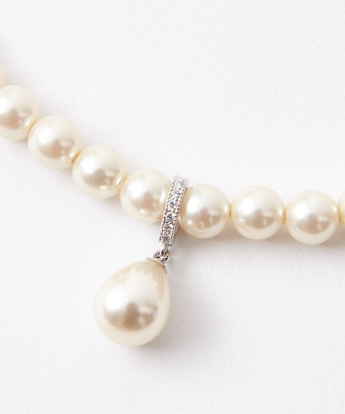 AIMER（エメ）の「キュービックジルコニア×パールネックレス（ネックレス・レディース・シルバー/ゴールド・FREE）」の6枚目の写真