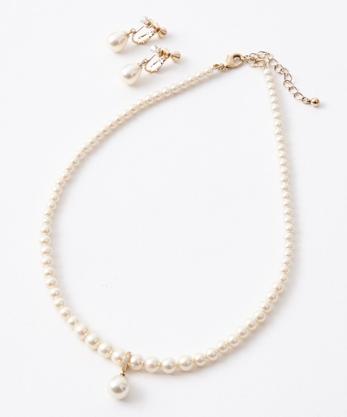 AIMER（エメ）の「キュービックジルコニア×パールネックレス（ネックレス・レディース・シルバー/ゴールド・FREE）」の13枚目の写真