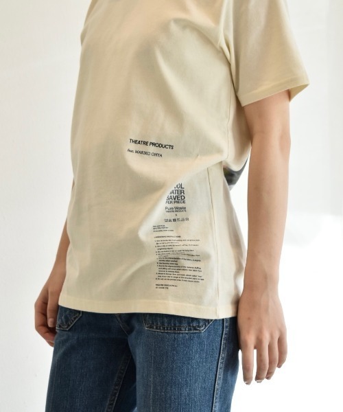 THEATRE PRODUCTS(シアタープロダクツ)の「限定展開【THEATRE PRODUCTS×Mariko Ohyaコラボ】Pink Rose Tシャツ(Tシャツ/カットソー・レディース・ホワイト/アイボリー・FREE)」の6枚目の写真