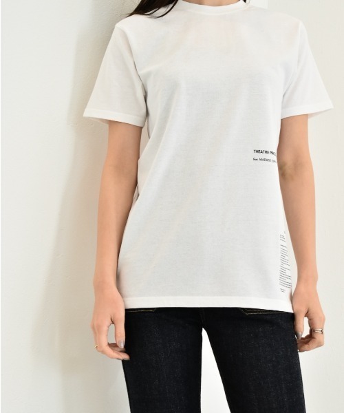 THEATRE PRODUCTS(シアタープロダクツ)の「限定展開【THEATRE PRODUCTS×Mariko Ohyaコラボ】Pink Rose Tシャツ(Tシャツ/カットソー・レディース・ホワイト/アイボリー・FREE)」の8枚目の写真