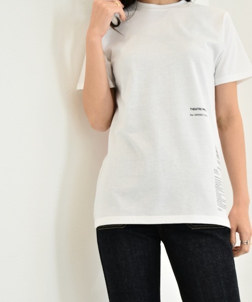 THEATRE PRODUCTS(シアタープロダクツ)の「限定展開【THEATRE PRODUCTS×Mariko Ohyaコラボ】Pink Rose Tシャツ(Tシャツ/カットソー・レディース・ホワイト/アイボリー・FREE)」の9枚目の写真