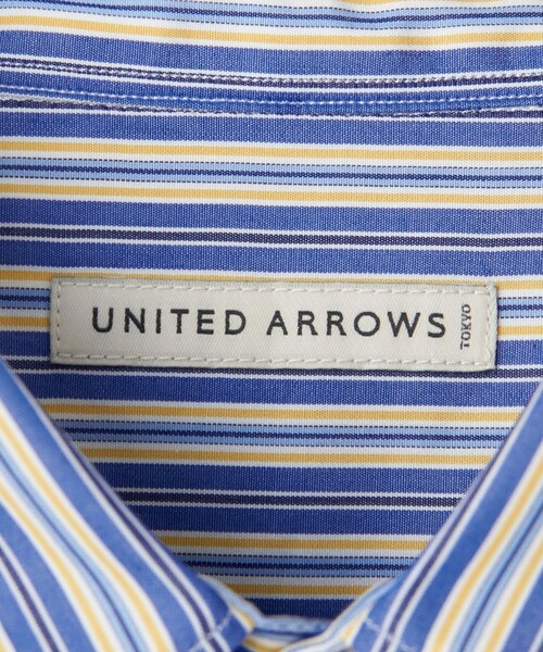 UNITED ARROWS（ユナイテッドアローズ）の「トーマスメイソン マルチストライプ レギュラーカラーシャツ（シャツ/ブラウス・メンズ・ターコイズブルー・S/M/L/XL）」の6枚目の写真
