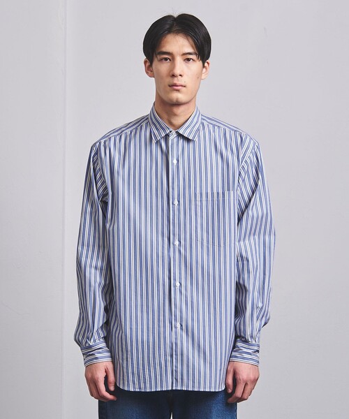 UNITED ARROWS（ユナイテッドアローズ）の「トーマスメイソン マルチストライプ レギュラーカラーシャツ（シャツ/ブラウス・メンズ・ターコイズブルー・S/M/L/XL）」の9枚目の写真