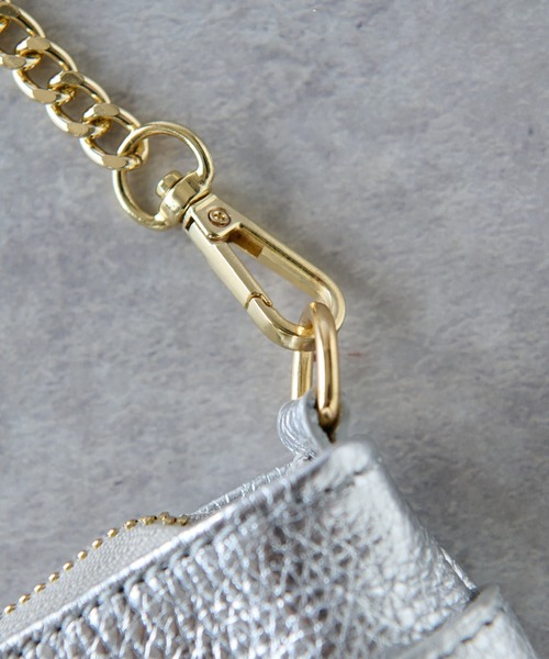 AULENTTI（オウレンティ）の「オウレンティ/キーベルトポシェット（クラッチバッグ・レディース・ゴールド/シルバー・FREE）」の11枚目の写真