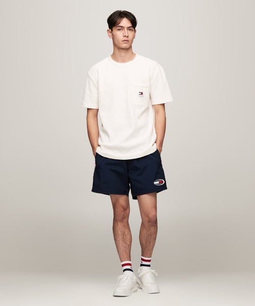 tommy jeans（トミー ジーンズ）の「【ユニセックス】レギュラーワッフルポケットTシャツ（Tシャツ/カットソー・メンズ・アイボリー/ブラック/ホワイト・LARGE/MEDIUM/SMALL/X-LARGE）」の6枚目の写真
