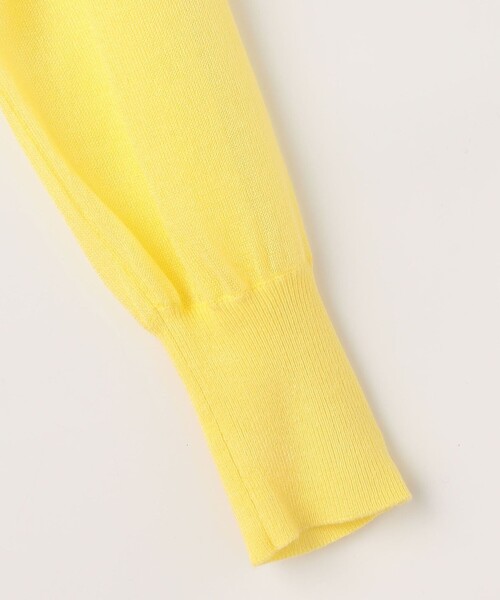 NOLLEY’S Sophi(ノーリーズソフィ)の「《手洗い可能》シアーVネックカーディガン(カーディガン/ボレロ・レディース・キャメル/ミント/イエロー・38)」の15枚目の写真