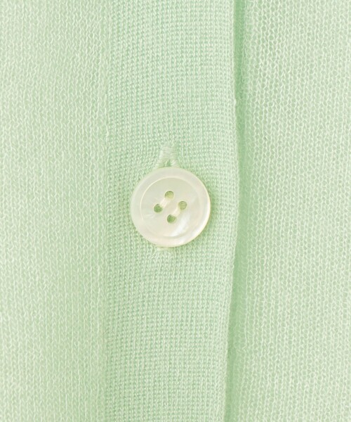 NOLLEY’S Sophi(ノーリーズソフィ)の「《手洗い可能》シアーVネックカーディガン(カーディガン/ボレロ・レディース・キャメル/ミント/イエロー・38)」の18枚目の写真