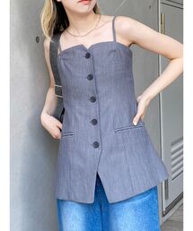 MURUA | 【SET UP対応】チュニックビスチェ(キャミソール)