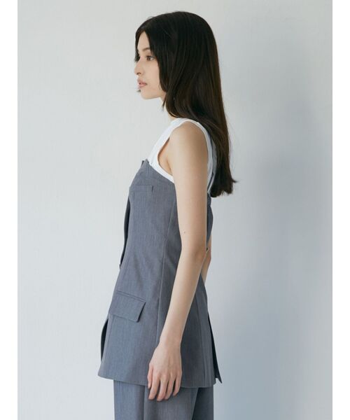 MURUA(ムルーア)の「【SET UP対応】チュニックビスチェ(キャミソール・レディース・ブラック/ベージュ/グレー・FREE)」の5枚目の写真