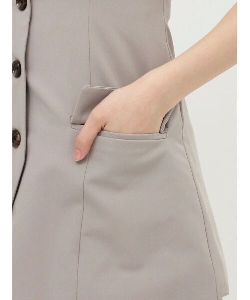 MURUA(ムルーア)の「【SET UP対応】チュニックビスチェ(キャミソール・レディース・ブラック/ベージュ/グレー・FREE)」の9枚目の写真