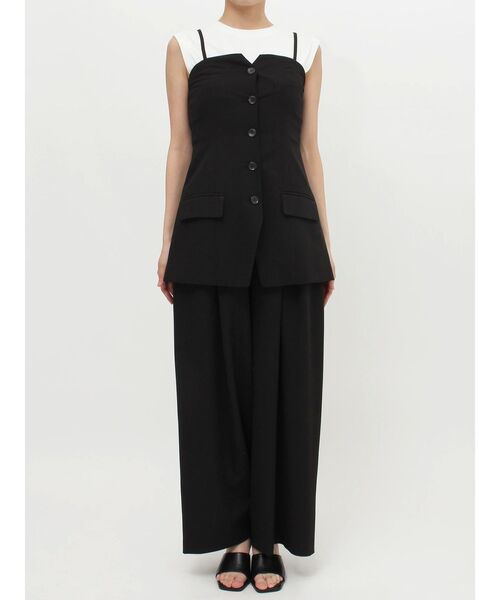 MURUA(ムルーア)の「【SET UP対応】チュニックビスチェ(キャミソール・レディース・ブラック/ベージュ/グレー・FREE)」の13枚目の写真