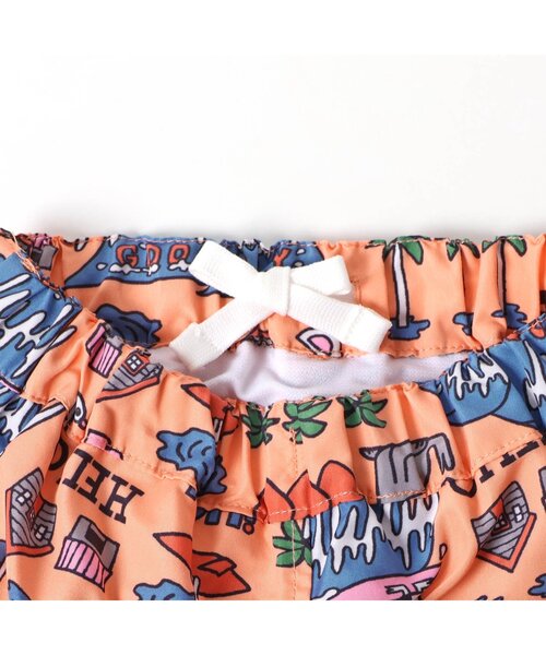 BREEZE(ブリーズ)の「【UVカット水着】ワクワクビーチショーツ(水着・キッズ・ブラック/アイボリー/ブルー/ピンク/レインボー/チェック/ミント/オレンジ・80/90/100/110/120/130/140)」の10枚目の写真