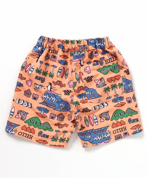 BREEZE(ブリーズ)の「【UVカット水着】ワクワクビーチショーツ(水着・キッズ・ブラック/アイボリー/ブルー/ピンク/レインボー/チェック/ミント/オレンジ・80/90/100/110/120/130/140)」の12枚目の写真