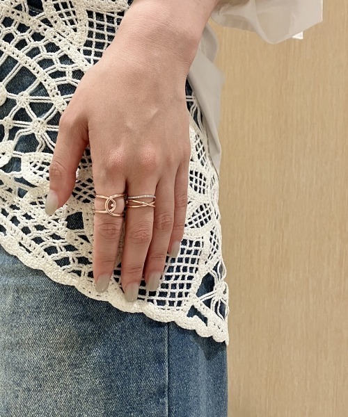 Jouete（ジュエッテ）の「[レイヤー] K10WG リング ダイヤモンド（リング・レディース・ホワイトゴールド・11号/9号/13号/15号）」の7枚目の写真