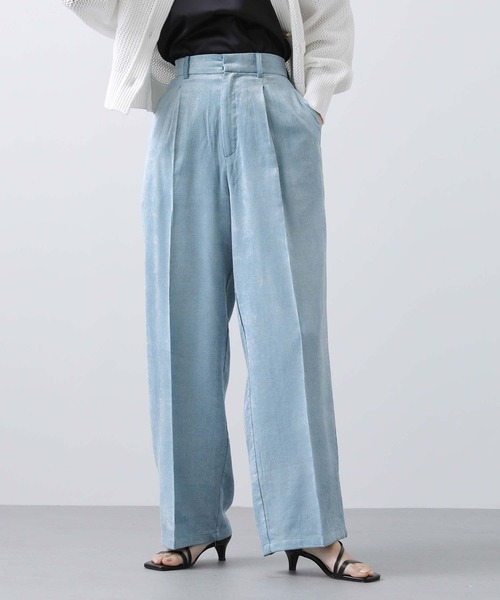margaux(マルゴー)の「BIOコーデュロイタックパンツ(その他パンツ・レディース・オフホワイト/サックスブルー・1)」の2枚目の写真