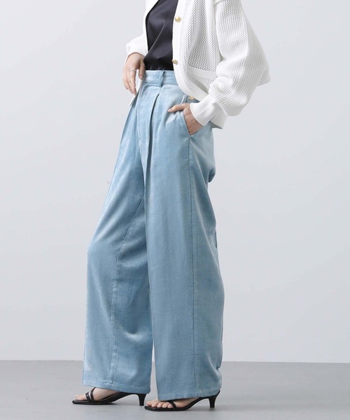margaux(マルゴー)の「BIOコーデュロイタックパンツ(その他パンツ・レディース・オフホワイト/サックスブルー・1)」の8枚目の写真