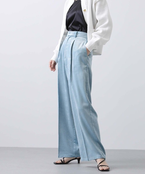 margaux(マルゴー)の「BIOコーデュロイタックパンツ(その他パンツ・レディース・オフホワイト/サックスブルー・1)」の11枚目の写真