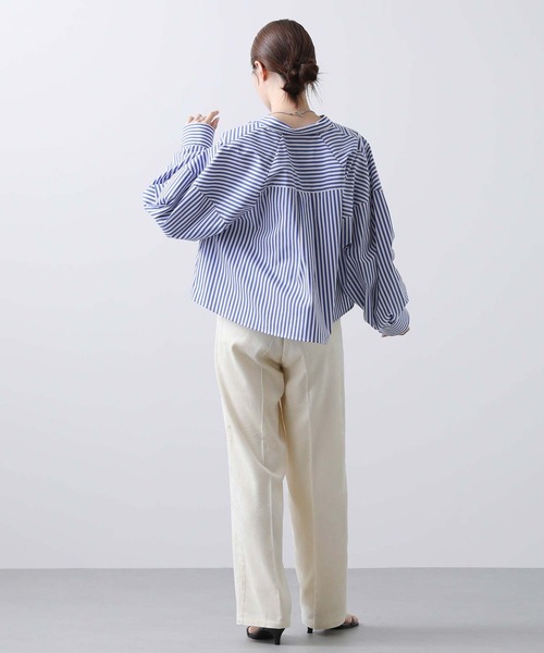 margaux(マルゴー)の「BIOコーデュロイタックパンツ(その他パンツ・レディース・オフホワイト/サックスブルー・1)」の14枚目の写真