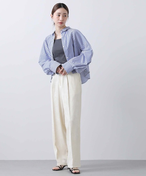 margaux(マルゴー)の「BIOコーデュロイタックパンツ(その他パンツ・レディース・オフホワイト/サックスブルー・1)」の15枚目の写真