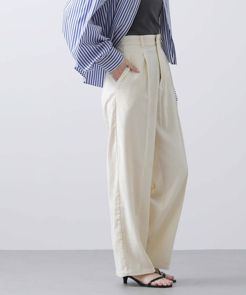 margaux(マルゴー)の「BIOコーデュロイタックパンツ(その他パンツ・レディース・オフホワイト/サックスブルー・1)」の17枚目の写真