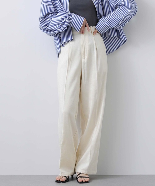 margaux(マルゴー)の「BIOコーデュロイタックパンツ(その他パンツ・レディース・オフホワイト/サックスブルー・1)」の19枚目の写真
