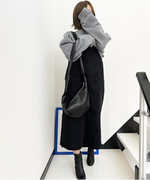 ARCADE（アーケード）の「ジャンスカ ジャンパースカート デニム サロペット -ARCADE Limited Line-（サロペット/オーバーオール・レディース・ブラック/ブルー・FREE）」の12枚目の写真