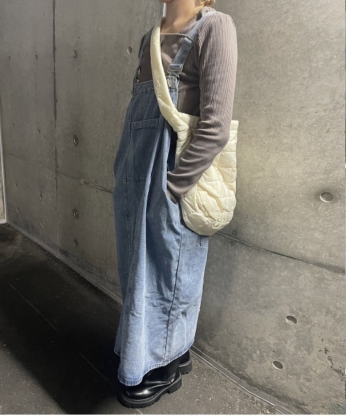 ARCADE（アーケード）の「ジャンスカ ジャンパースカート デニム サロペット -ARCADE Limited Line-（サロペット/オーバーオール・レディース・ブラック/ブルー・FREE）」の19枚目の写真