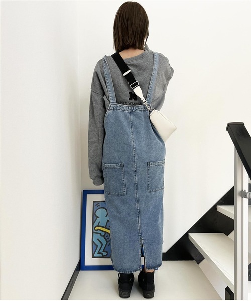 ARCADE（アーケード）の「ジャンスカ ジャンパースカート デニム サロペット -ARCADE Limited Line-（サロペット/オーバーオール・レディース・ブラック/ブルー・FREE）」の22枚目の写真