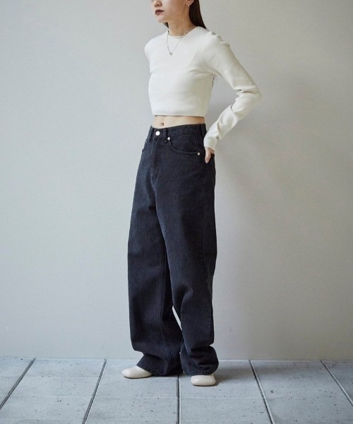 トップス TODAYFUL Cropped Smooth Knit TODAYFUL トゥデイフル Cropped Smooth Knit｜BORN FREE ONLINE SHOP