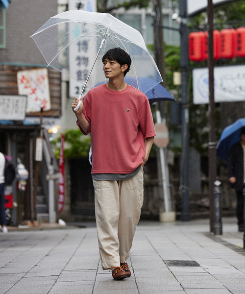 LACOSTE（ラコステ）の「【LACOSTE / ラコステ】別注 ワッフルTシャツ（Tシャツ/カットソー・メンズ・ブラック/グリーン/アーミー/ホワイト系その他/バーガンディー・4/3/5）」の10枚目の写真