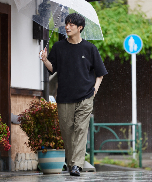 LACOSTE（ラコステ）の「【LACOSTE / ラコステ】別注 ワッフルTシャツ（Tシャツ/カットソー・メンズ・ブラック/グリーン/アーミー/ホワイト系その他/バーガンディー・4/3/5）」の11枚目の写真