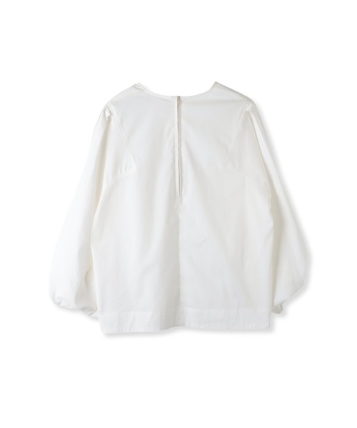 ketty cherie（ケティシェリー）の「コットンデザインスリーブトップス ≪手洗い可能≫（シャツ/ブラウス・レディース・オフホワイト/ブラック・M）」の3枚目の写真