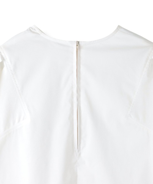 ketty cherie（ケティシェリー）の「コットンデザインスリーブトップス ≪手洗い可能≫（シャツ/ブラウス・レディース・オフホワイト/ブラック・M）」の4枚目の写真