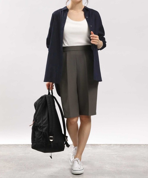 GLOBAL WORK Smile Seed Store（グローバルワーク スマイルシードストア）の「リネンコンスタンダードシャツ/180952（シャツ/ブラウス・レディース・ブルー系その他5/ネイビー/ラベンダー/セージグリーン/ホワイト系その他/チェック・MEDIUM/LARGE/SMALL）」の11枚目の写真