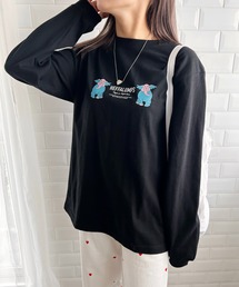 キャラチョイ（キャラチョイ）の「ディズニー/Disney/クマのプーさん/WinnieThePooh/ロングスリーブTシャツ/ロンT/ブラック/プーさん/キャラクター/映画/MOVIE/ブラック/M/CHDYST230927-Nightmare01（Tシャツ/カットソー）」