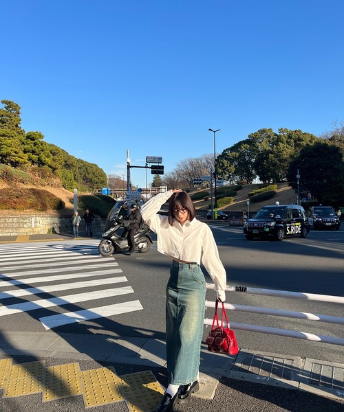 RiLi(リリ)の「デニムロングスカート【RL】(デニムスカート・レディース・ブルー・S/M)」の4枚目の写真