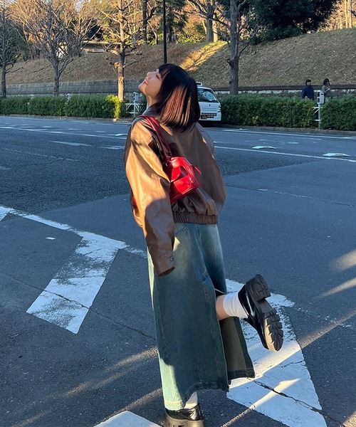 RiLi(リリ)の「デニムロングスカート【RL】(デニムスカート・レディース・ブルー・S/M)」の7枚目の写真