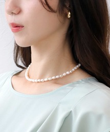 【blanc carnet/ブランカルネ】淡水パールネックレス/　大42ｃｍ