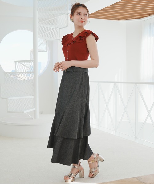 ASTORIA ODIER（アストリアオディール）の「デニムラッフルスカート（デニムスカート・レディース・ネイビー/ブラック・SMALL/MEDIUM）」の22枚目の写真