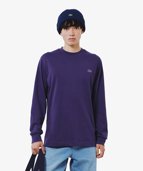 LACOSTE（ラコステ）の「ベーシックロングスリーブTシャツ / 長袖Tシャツ（Tシャツ/カットソー・メンズ・グリーン/オフホワイト/ブラック/ホワイト/ネイビー/ストーン/ブラウン/ダークグリーン/ライトブルー/アーミー/ダークブルー/ダークブラウン・6/4/3/5/2）」の12枚目の写真