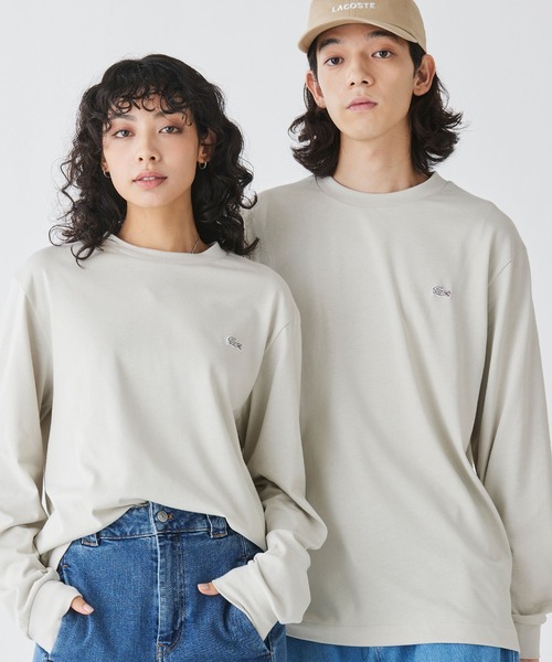 LACOSTE（ラコステ）の「ベーシックロングスリーブTシャツ / 長袖Tシャツ（Tシャツ/カットソー・メンズ・グリーン/オフホワイト/ブラック/ホワイト/ネイビー/ストーン/ブラウン/ダークグリーン/ライトブルー/アーミー/ダークブルー/ダークブラウン・6/4/3/5/2）」の3枚目の写真