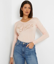 Guess | MYLA Logo Vn Ls Sweater(その他トップス)
