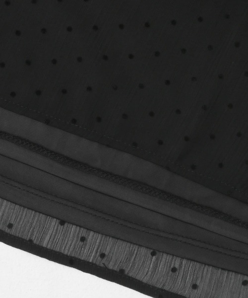 URBAN RESEARCH ROSSO WOMEN（アーバンリサーチ　ロッソ）の「ベルト付2wayシアーギャザーワンピース（ワンピース・レディース・ブラック/モカ・FREE）」の3枚目の写真