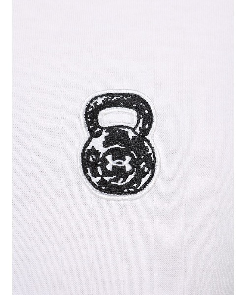 UNDER ARMOUR（アンダーアーマー）の「UNDER ARMOUR アンダーアーマー LOOSE ワンポイント＆バックプリント クルーネック 半袖 Tシャツ（Tシャツ/カットソー・メンズ・ホワイト/ブラック・3XL/5XL/4XL）」の9枚目の写真