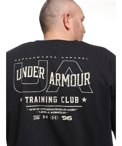 UNDER ARMOUR(アンダーアーマー)の「UNDER ARMOUR アンダーアーマー LOOSE ワンポイント&バックプリント クルーネック 半袖 Tシャツ(Tシャツ/カットソー・メンズ・ホワイト/ブラック・3XL/5XL/4XL)」の12枚目の写真